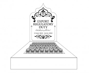 15 regulatory duty on yarn export withdrawn