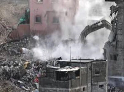 israel begins demolishing buildings in west bank camp