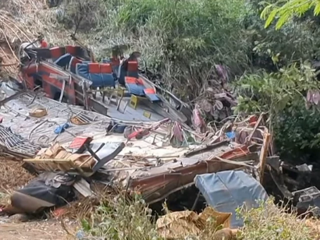 authorities said nearly 50 people were on board the state run bus when it veered off the road video grabe afp video authorities said nearly 50 people were on board the state run bus when it veered off the road video grabe afp video