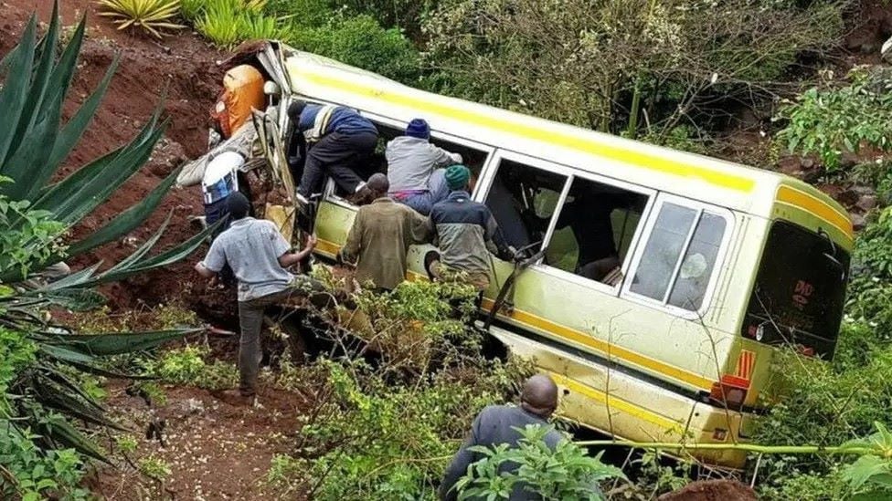 Bus crash in Tanzania kills 38 as vehicle bursts into flames