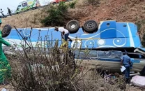 at least 42 dead as bus plunges down embankment in south africa at least 42 dead as bus plunges down embankment in south africa