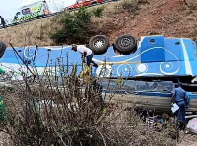 at least 42 dead as bus plunges down embankment in south africa at least 42 dead as bus plunges down embankment in south africa