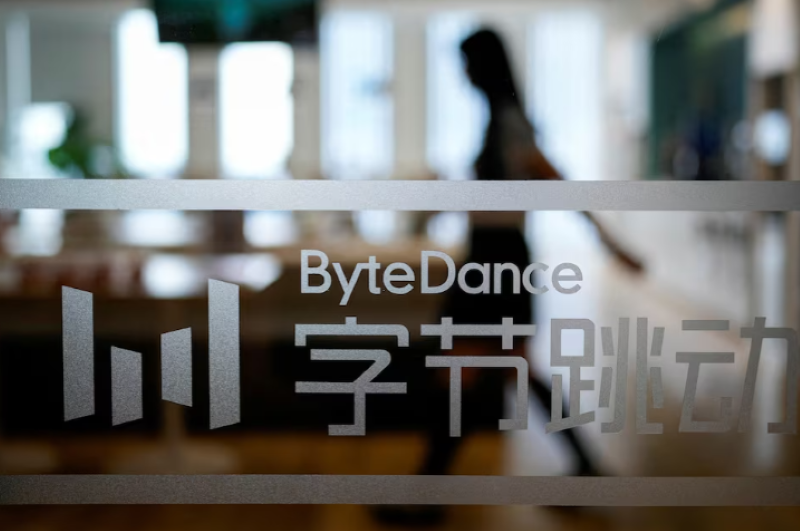 1 2 the bytedance logo is seen at the company s office in shanghai china july 4 2023 photo reuters
