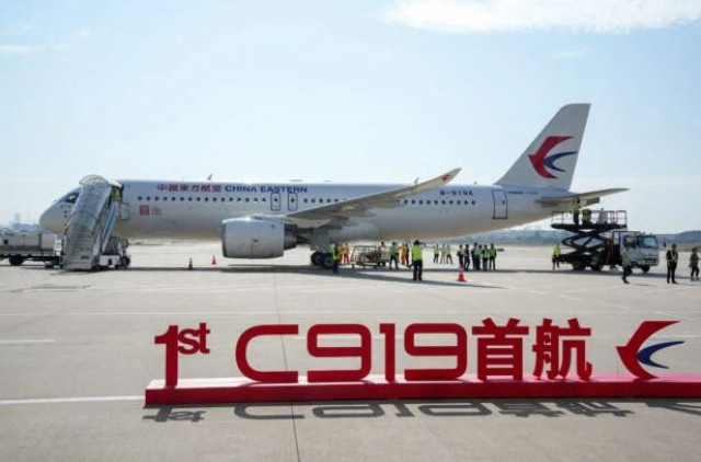 china s first homegrown passenger jet makes maiden commercial flight