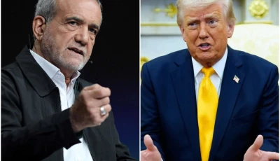 iran s president masoud pezeshkian l and us president donald trump photos file