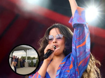 camila cabello surprises fans with emotional wedding performance of first man