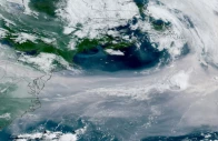 a satellite image shows lingering smoke from canadian wildfires over multiple regions in north america july 17 2026 photo reuters a satellite image shows lingering smoke from canadian wildfires over multiple regions in north america july 17 2026 photo reuters