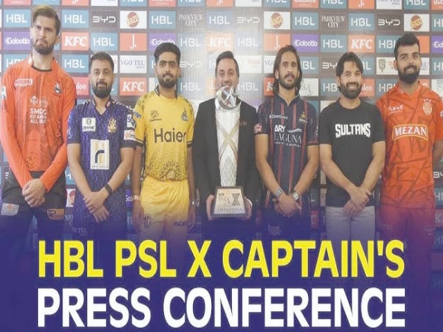 sparks fly in the hbl psl x captains press conference at rawalpindi cricket stadium on thursday photo pcb sparks fly in the hbl psl x captains press conference at rawalpindi cricket stadium on thursday photo pcb