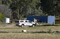 a police vehicle at the scene where police said they believe fugitive gunman desmond freeman who had been on the run for seven months for allegedly killing two police officers was shot dead in a police operation in porepunkah australia march 30 2026 photo reuters