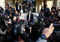 hungarian prime minister viktor orban walks to talk to journalists after casting his vote during the hungarian parliamentary election in budapest hungary april 12 2026 photo reuters