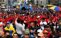 thousands march in caracas to demand release of maduro after us led capture