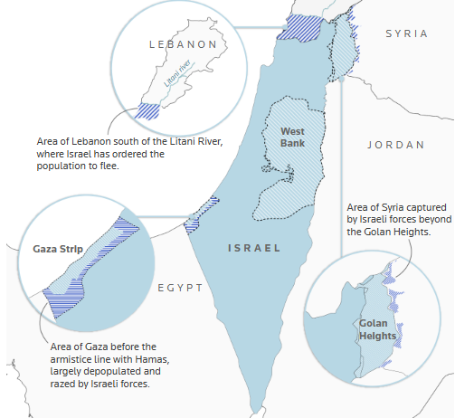 Sources: Institute for the Study of War & AEI Critical Threats Project, Donald Trump via Truth Social. PHOTO: REUTERS