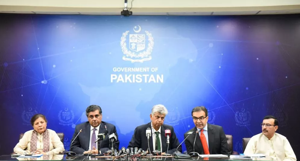 caretaker ministers addressing a press conference in islamabad on september 8 2023 photo pid caretaker ministers addressing a press conference in islamabad on september 8 2023 photo pid