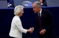canadian prime minister mark carney shakes hands with european commission president ursula von der leyen in strasbourg france september 16 2026 photo reuters reuters