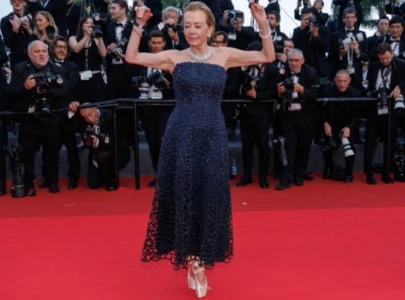 chopard executive caroline scheufele stuns cannes red carpet with ballet performance at 64 chopard executive caroline scheufele stuns cannes red carpet with ballet performance at 64