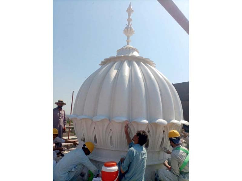 work underway at a mosque photo express