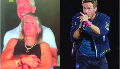 coldplay s chris martin joked on stage that the couple were shy photo file