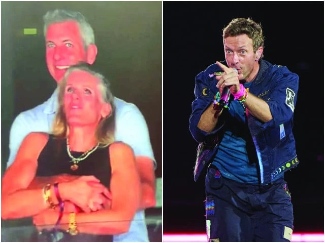 coldplay s chris martin joked on stage that the couple were shy photo file