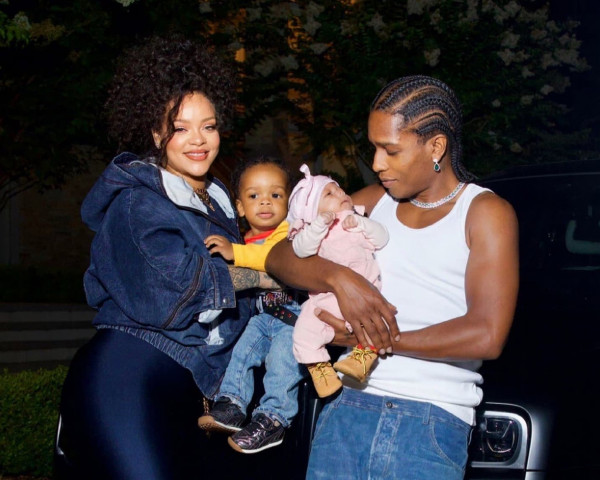 rihanna a ap rocky reveal first look of their son riot in new family portraits rihanna a ap rocky reveal first look of their son riot in new family portraits