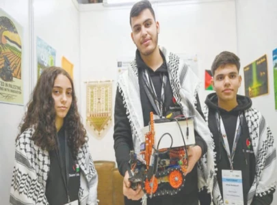 palestinian teens showcase ai agribot palestinian teens showcase ai agribot
