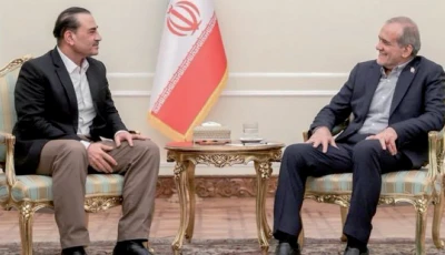 army chief field marshal asim munir speaks with iranian president masoud pezeshkian during a meeting in tehran photo express