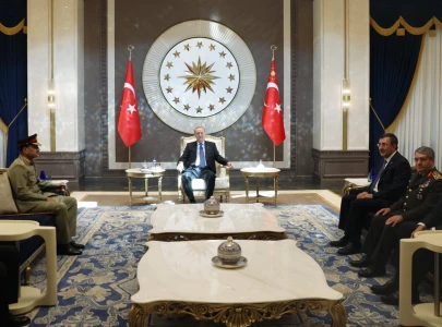cdf munir holds meetings with turkish president armed forces chief