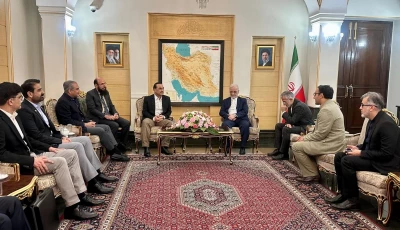 chief of defence forces and chief of army staff field marshal syed asim munir along with interior minister mohsin naqvi meet with with iranian interior minister eskandar momeni on august 24 2026 photo handout