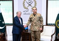 chief of defence forces and chief of army staff field marshal asim munir with united nations secretary general antonio guterres at general headquarters rawalpindi october 7 2026 photo ispr