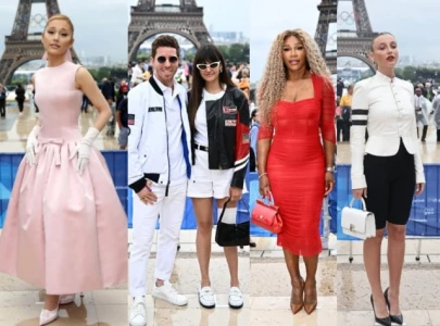 celebrities at the olympics 2024 opening ceremony in paris