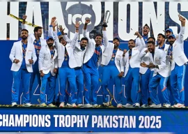 india celebrate with the icc champions trophy silverware photo afp