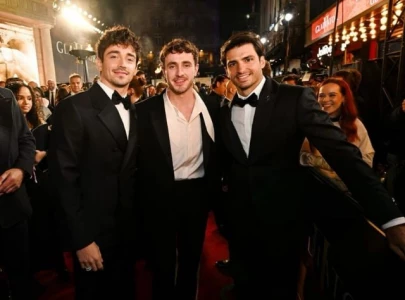 paul mescal crashes charles leclerc and carlos sainz s interview at gladiator ii premiere