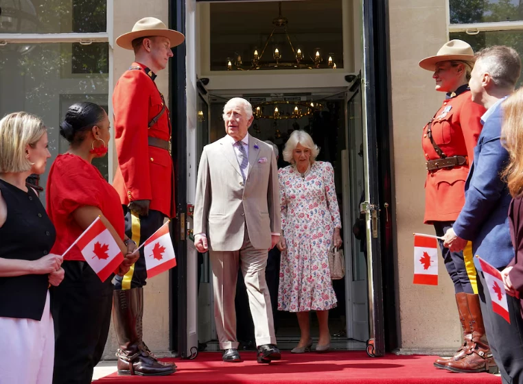 britain s king charles and queen camilla visits canada house trafalgar square to mark 100 years since it opened in june 1925 in london britain may 20 2025 photo reuters britain s king charles and queen camilla visits canada house trafalgar square to mark 100 years since it opened in june 1925 in london britain may 20 2025 photo reuters