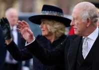 britain s king charles and queen camilla arrive to attend the royal maundy service at st asaph cathedral marking only the second time in its history that this ancient christian ceremony is held in wales britain april 2 2026 reuters