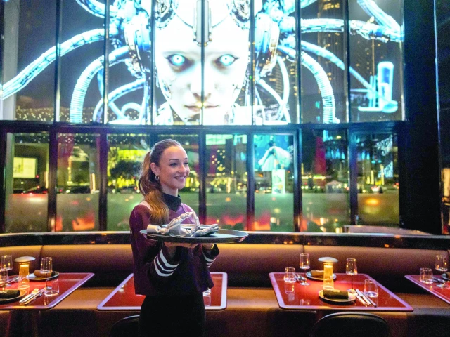 a waitress serves order at woohoo photo afp