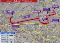 karachi shuts key roads for chehlum procession