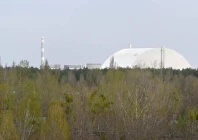 the new safe confinement which covers the destroyed fourth reactor at the chernobyl nuclear power plant on april 23 2026 file photo afp