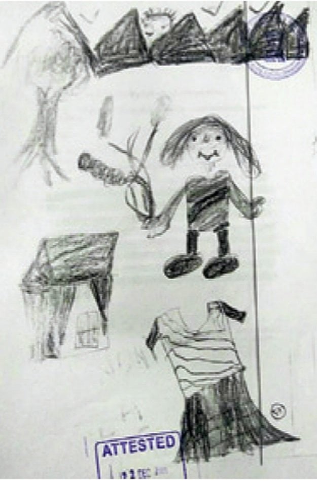 10 Year Old S Drawing Depicting Sexual Assault Helps Convict Abuser