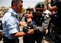 a palestinian youth is arrested by an israeli border police officer photo reuters