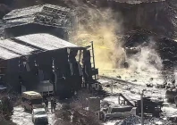 the biotech firm is located in a mountain hollow and dark yellow smoke was seen billowing from the accident site photo screengrab from scmp