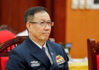 chinese minister of national defense dong jun attends a meeting at the office of the party central committee in hanoi vietnam monday april 14 2025 photo reuters
