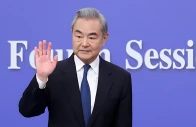 chinese foreign minister wang yi waves after a press conference on the sidelines of the national people s congress npc in beijing china march 8 2026 photo reuters