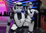 humanoid robots perform at the world robot conference 2023 in beijing capital of china aug 16 2023 photo xinhua