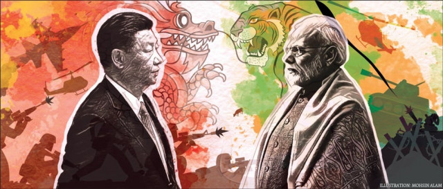 both countries amass troops along disputed border as indo china ties nosedive illustration mohsin alam both countries amass troops along disputed border as indo china ties nosedive illustration mohsin alam
