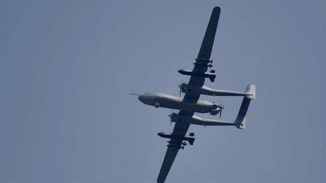 china flies 38 warplanes combat drone near taiwan photo afp china flies 38 warplanes combat drone near taiwan photo afp