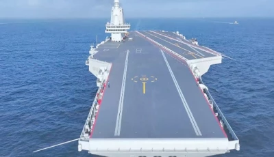 this screen grab from video footage from china s ministry of defence shows china s third aircraft carrier fujian photo afp this screen grab from video footage from china s ministry of defence shows china s third aircraft carrier fujian photo afp