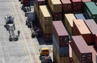 workers stack empty shipping containers for storage at wando welch terminal operated by the south carolina ports authority in mount pleasant south carolina us may 10 2018 photo reuters