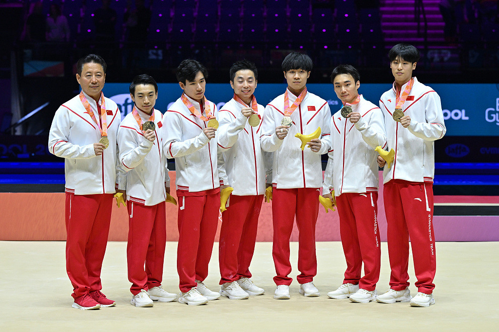 China clinch men's team gold at World Gymnastics Championships