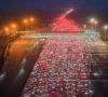 drivers merge onto expressway lanes after passing through the wuzhuang toll station in chuzhou eastern china s anhui province on february 22 2026 at the end of the spring festival holiday marking the year of the horse photo afp