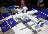 a model of chinese space station photo reuters