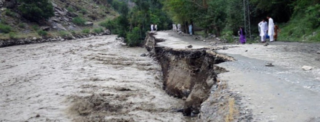 at least two killed several injured as floods hit chitral